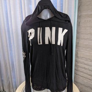 2016 VS PINK Lightweight TShirt Hoodie Super Soft Medium